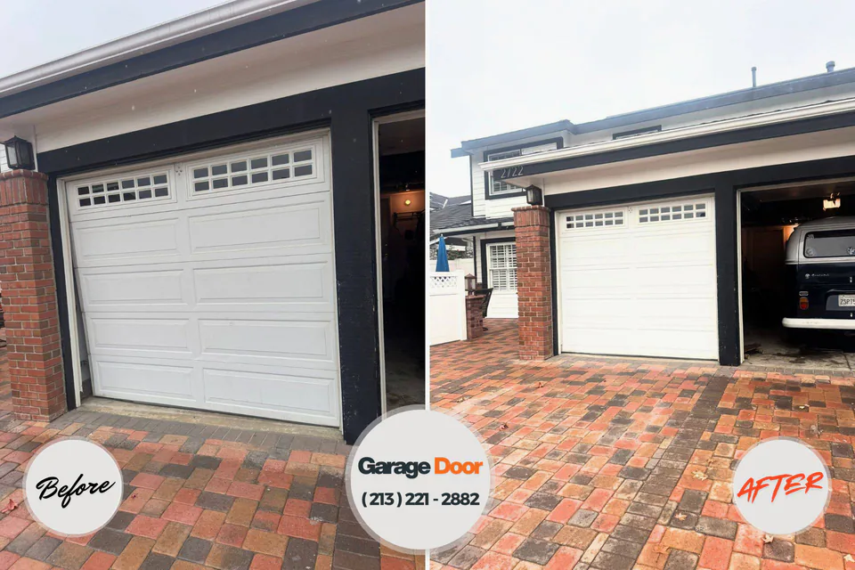 Before and after: garage door repair 37339